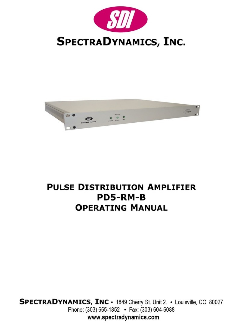 SDI PD5-RM-B operating manual