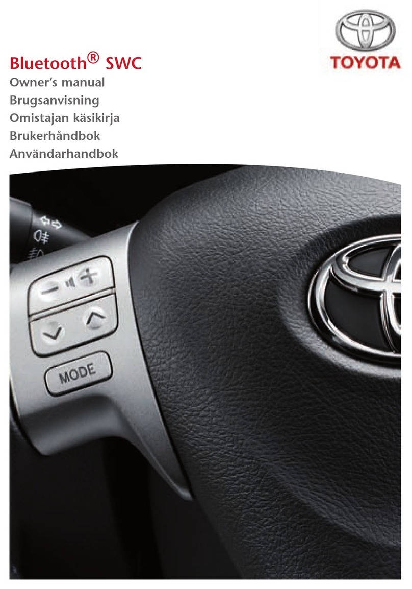 Toyota Bluetooth SWC User manual