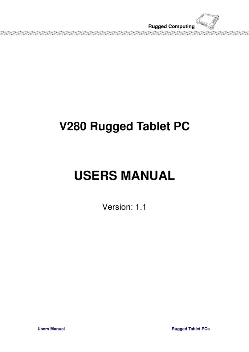 Rugged Computing V280 User manual Rugged Computing V280 User manual