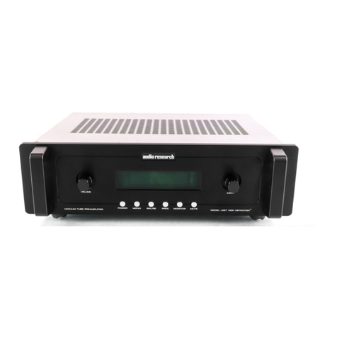 Audio Research LS27 User manual