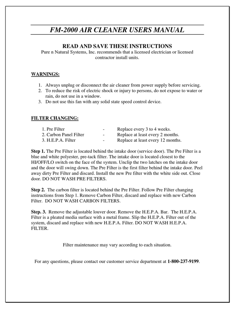 Pure n Natural Systems FM-2000 User manual