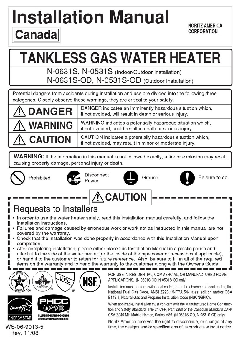 Noritz N-0631S User manual