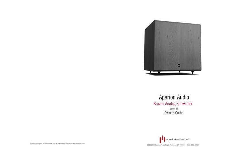 AperionAudio Bravus 8A owner's guide