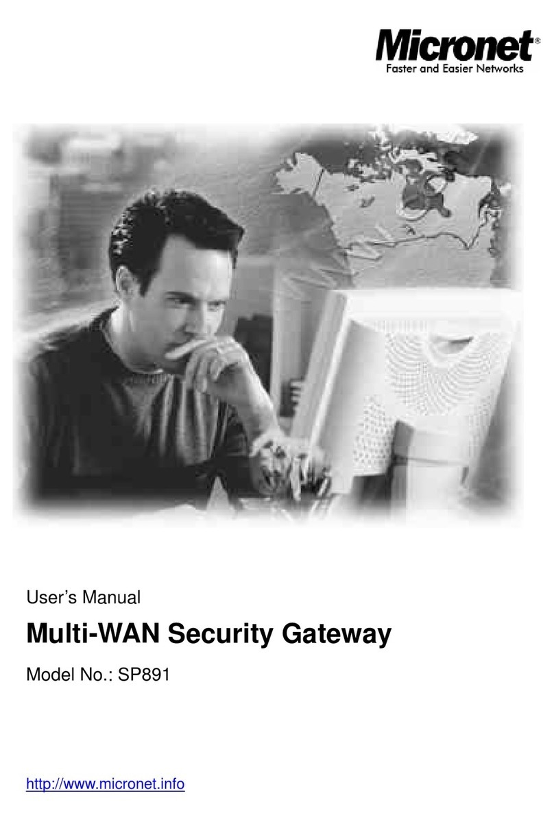 MicroNet SP891 user manual