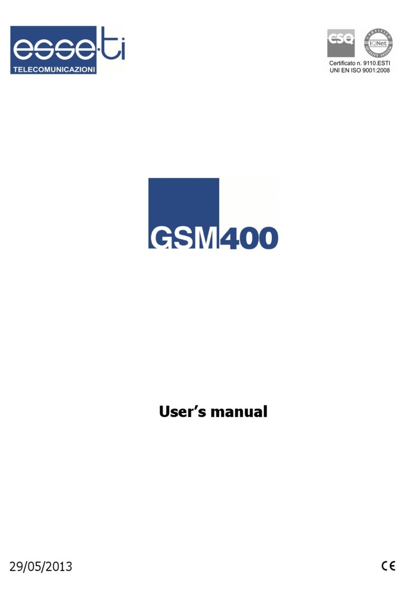 Esse-ti GSM400 user manual