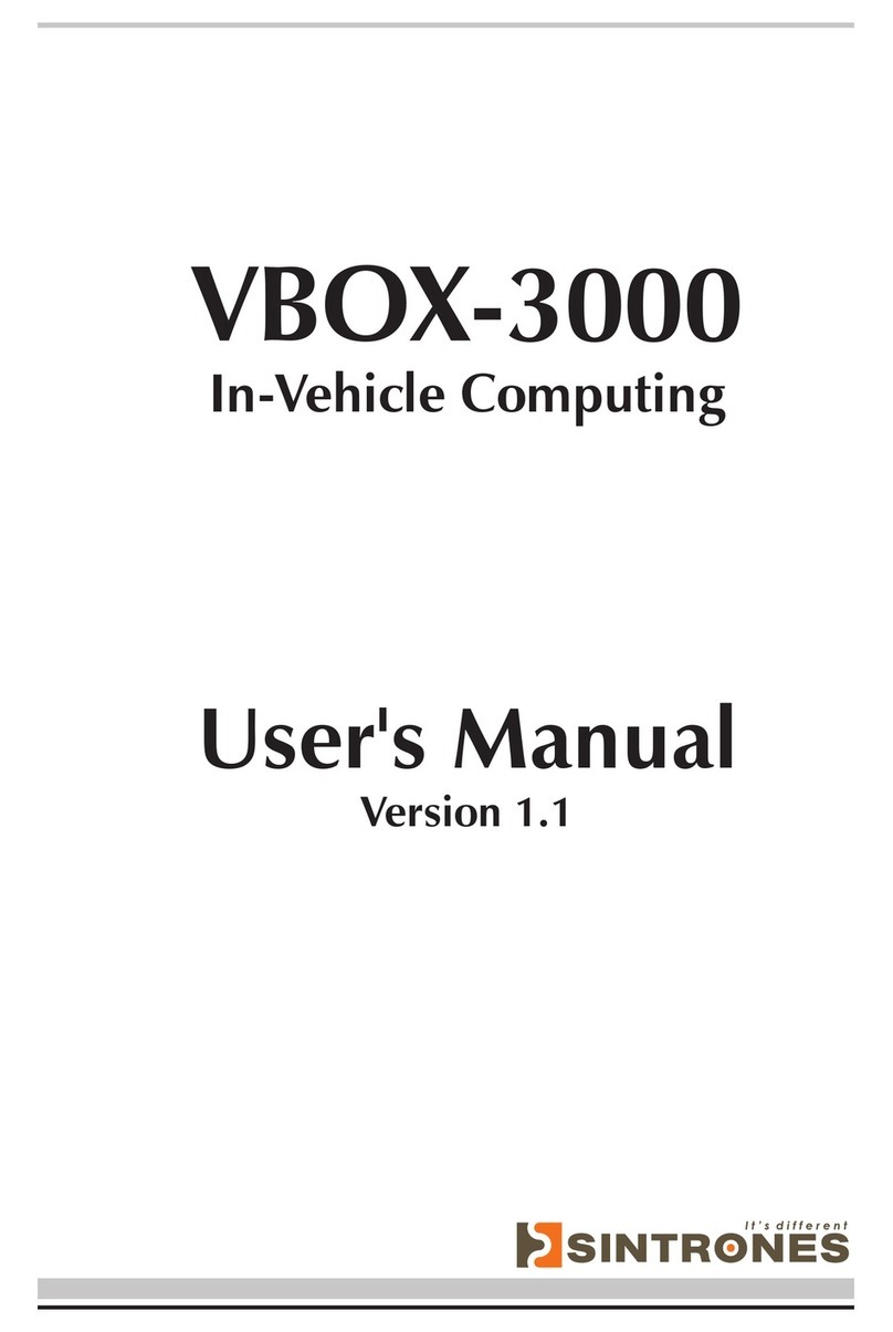 Sintrones VBOX-3000 User manual Sintrones VBOX-3000 User manual