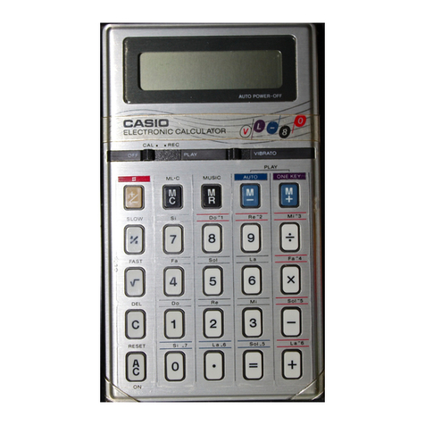 Casio VL-80 User manual