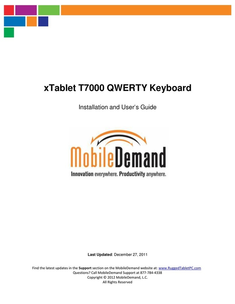 MobileDemand xTablet T7000 User manual