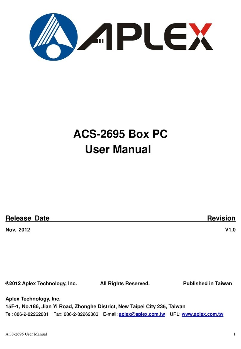 Aplex ACS-2695 User manual Aplex ACS-2695 User manual