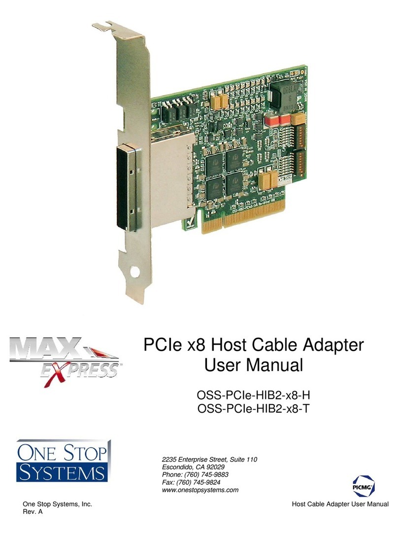 One Stop Systems OSS-PCIe-HIB2-x8-H user manual
