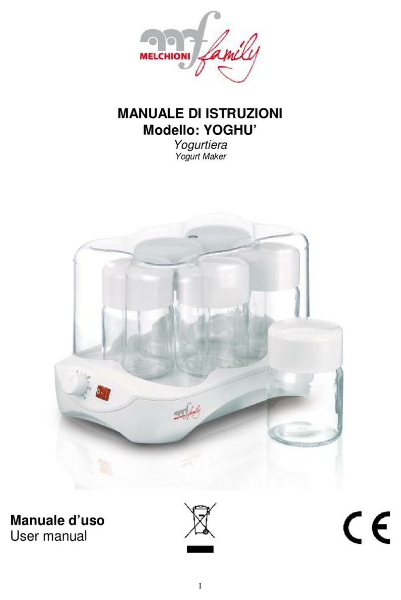 Melchioni YOGHU user manual