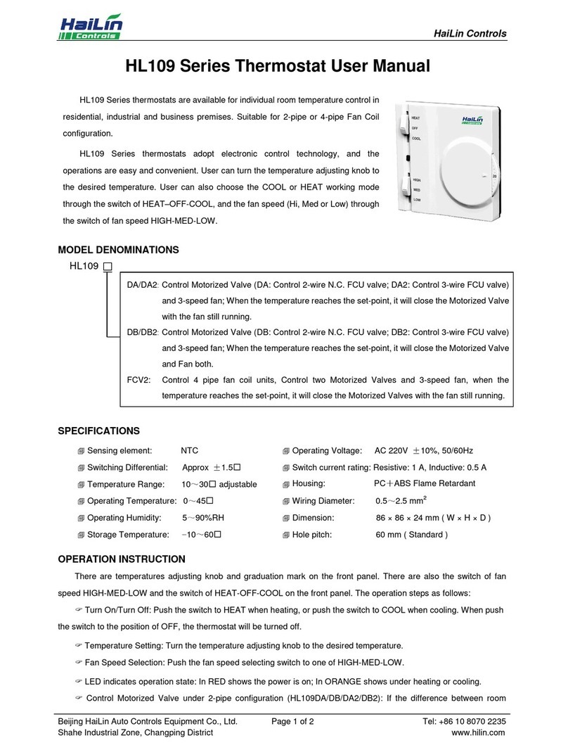 HaiLin Controls HL109 Series user manual