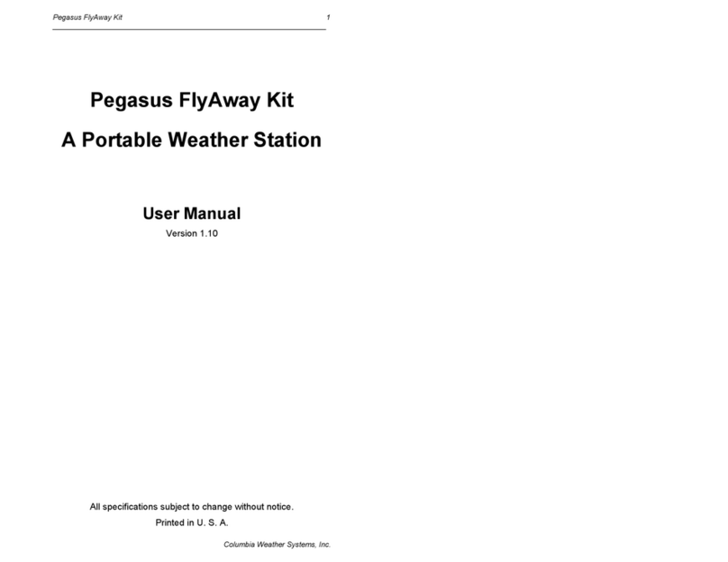 Pegasus Portable Weather Station user manual Pegasus Portable Weather Station user manual
