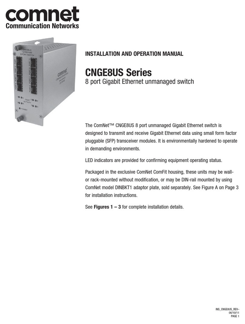 Comnet CNGE8US Series User manual