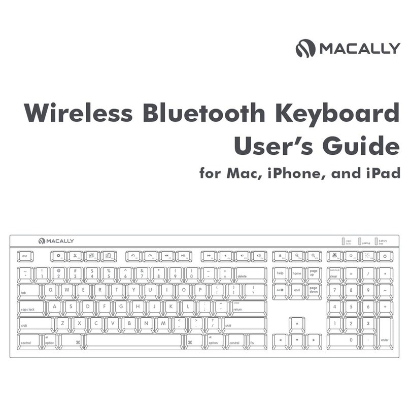 Macally Wireless Bluetooth Keyboard user guide