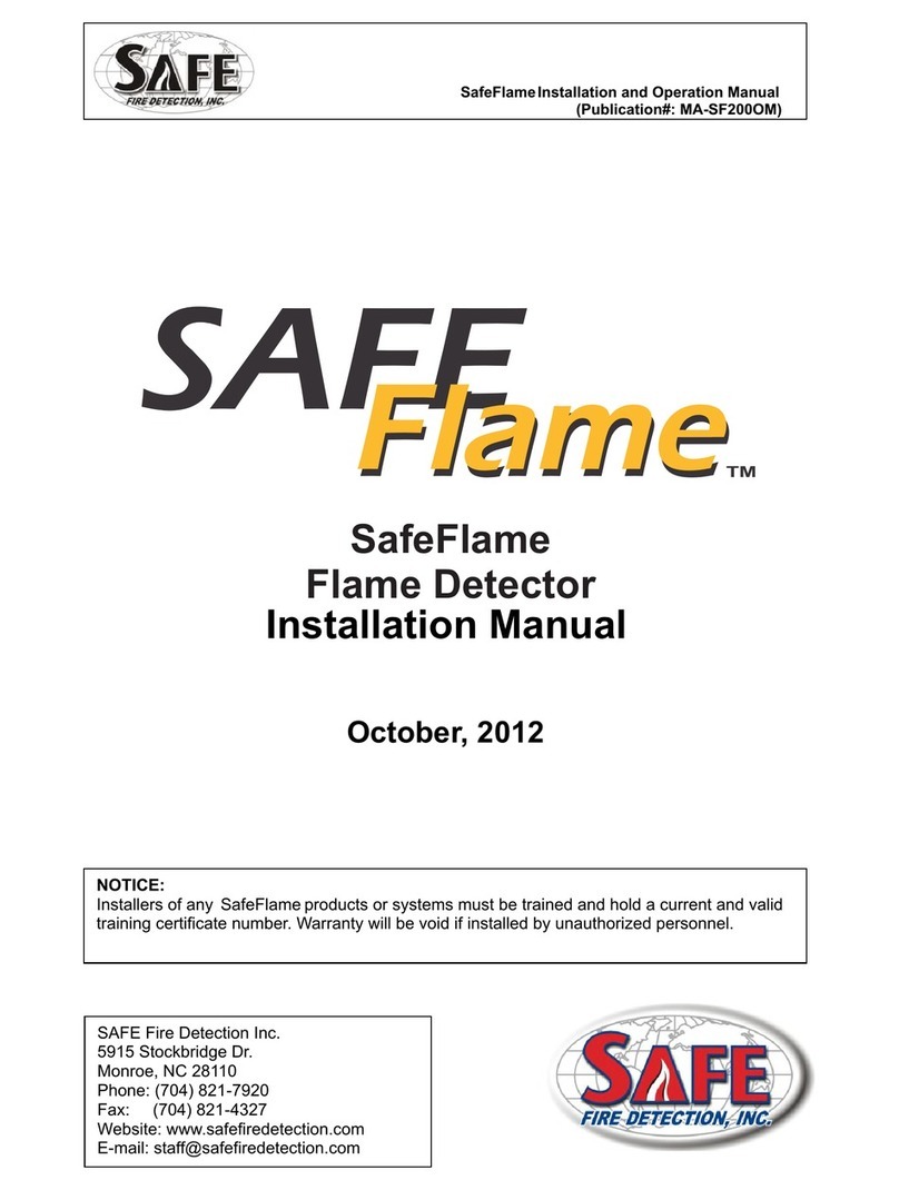 Safe SafeFlame SF200A installation manual