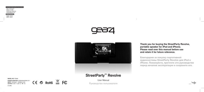 Gear4 StreetParty Revolve User manual
