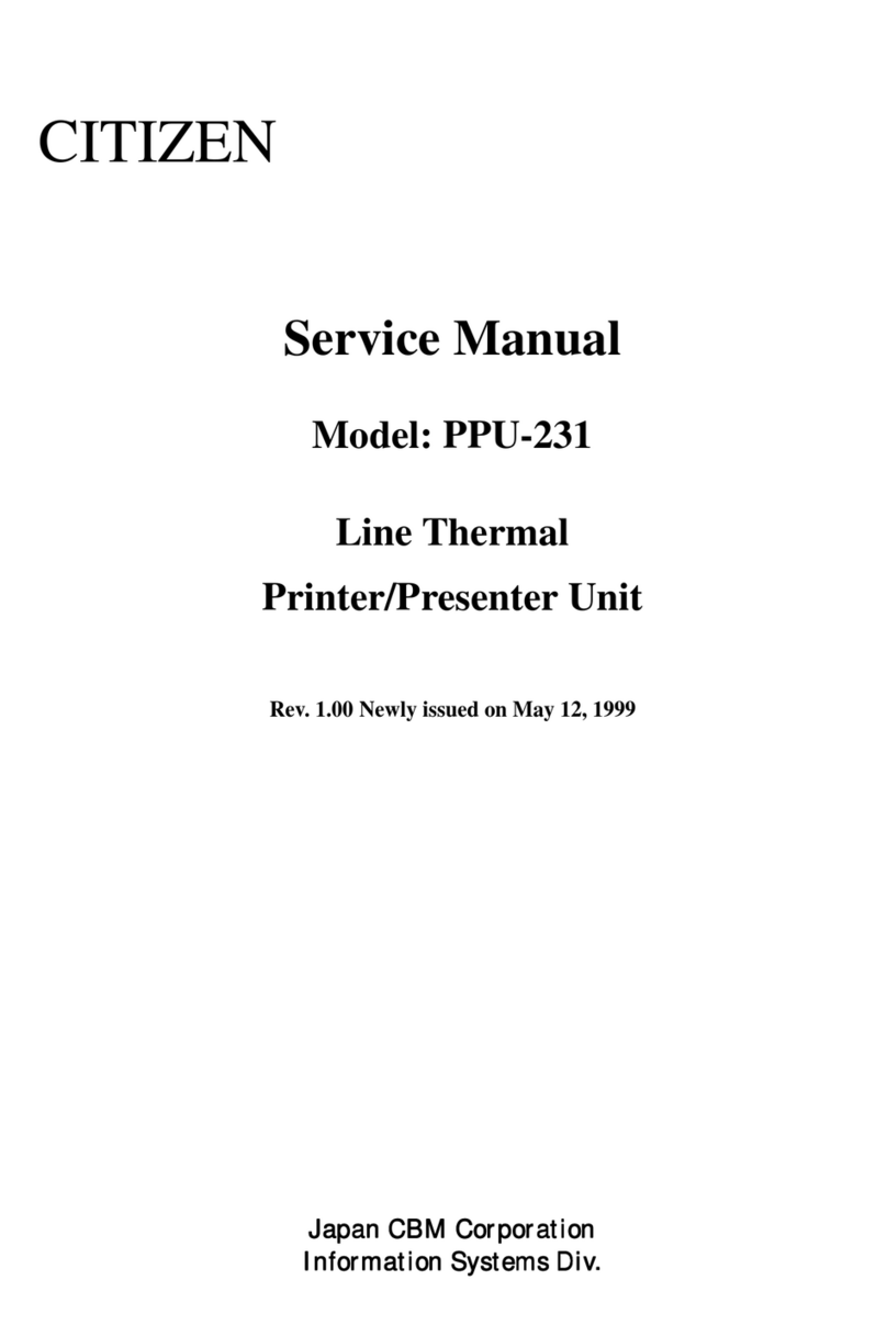 Citizen PPU-231 User manual