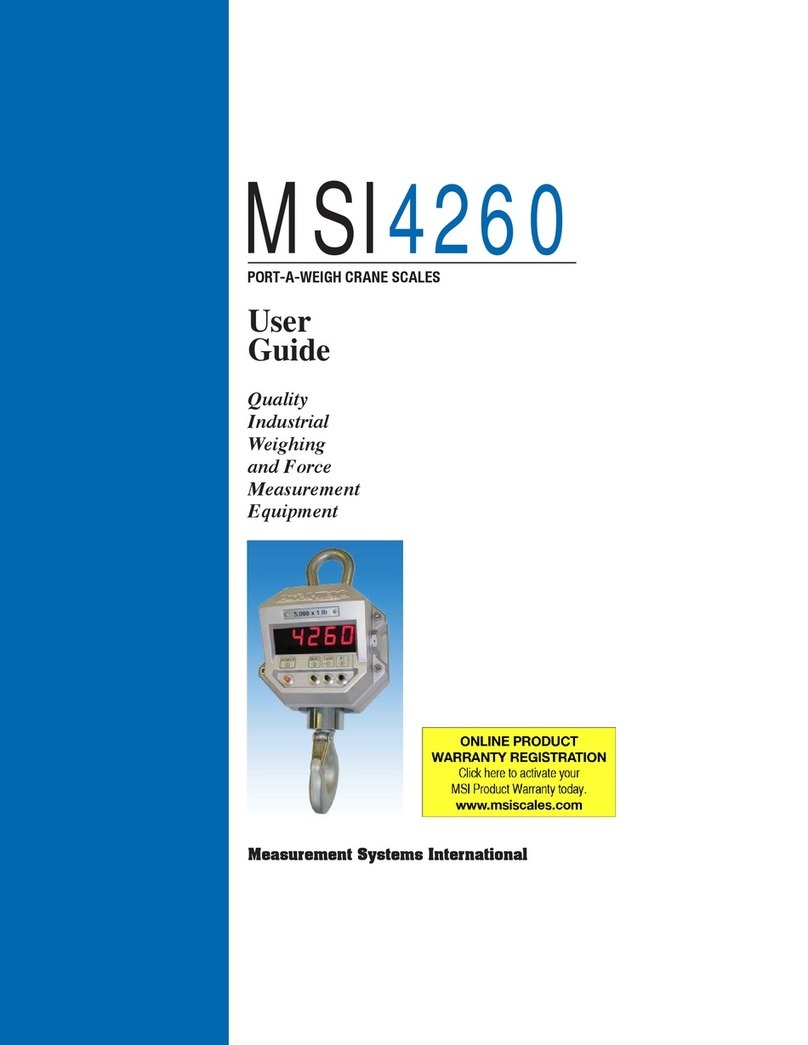 MSI Port-A-Weigh MSI-4260 user guide