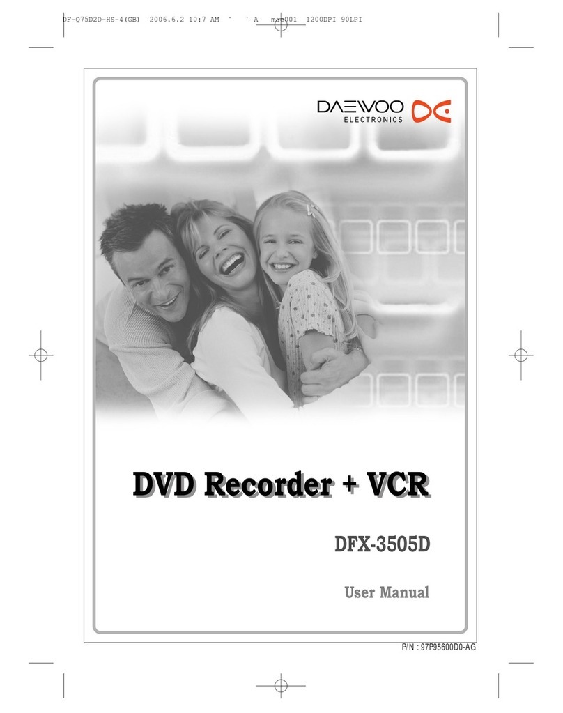 DAEWOO ELECTRONICS DFX-3505D User manual