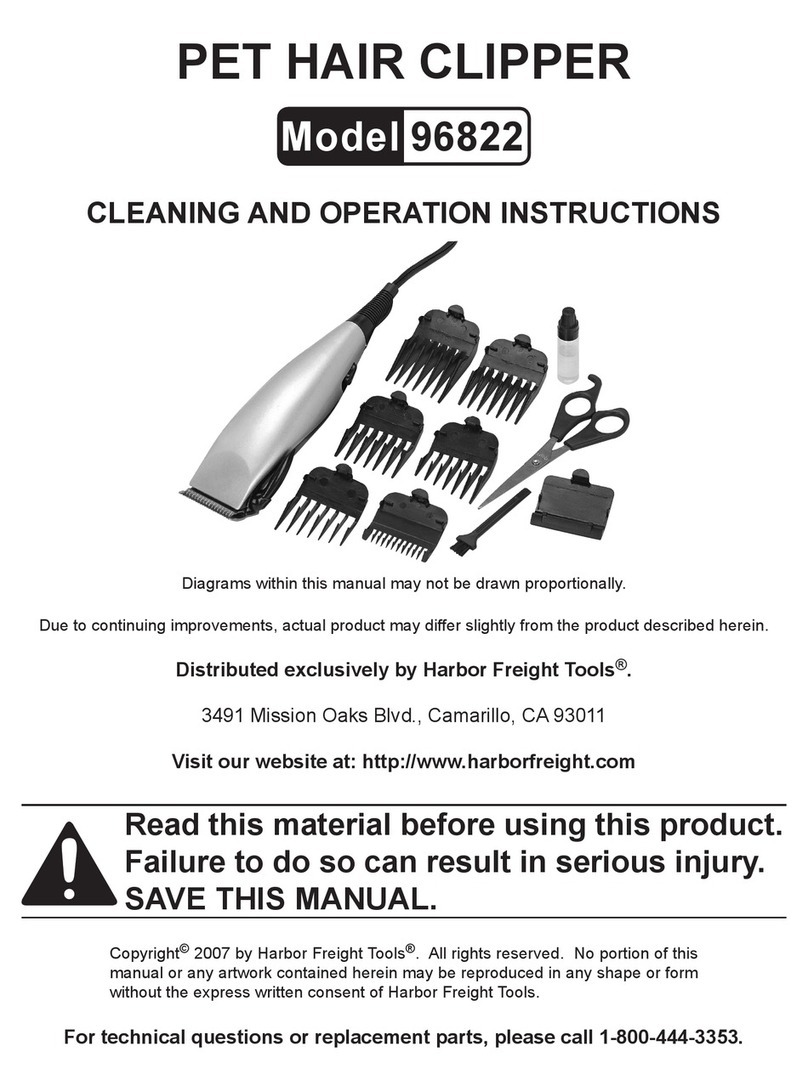 Harbor Freight Tools 96822 Operation instructions
