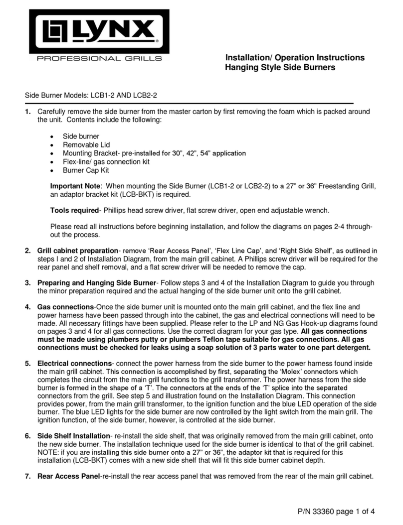 Lynx LCB1-2 Installation & operation instructions Lynx LCB1-2 Installation & operation instructions