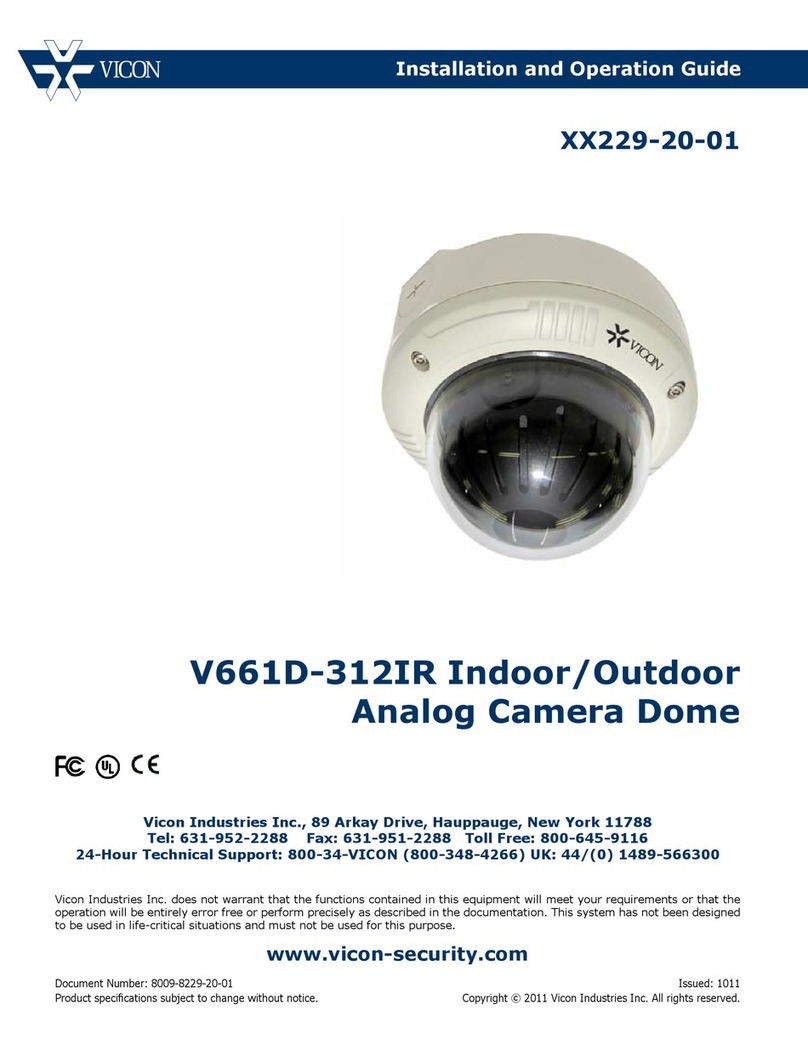 Vicon V661D-312IR Operating instructions