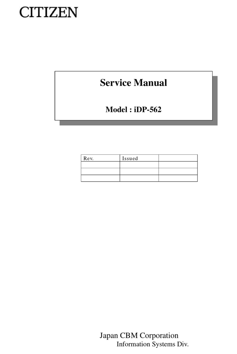 Citizen iDP-562 Series User manual