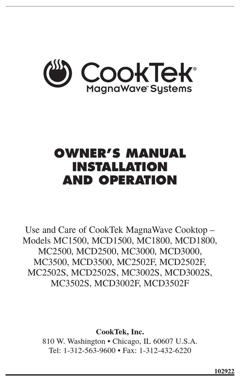CookTek MagnaWave MC1500 Safety guide