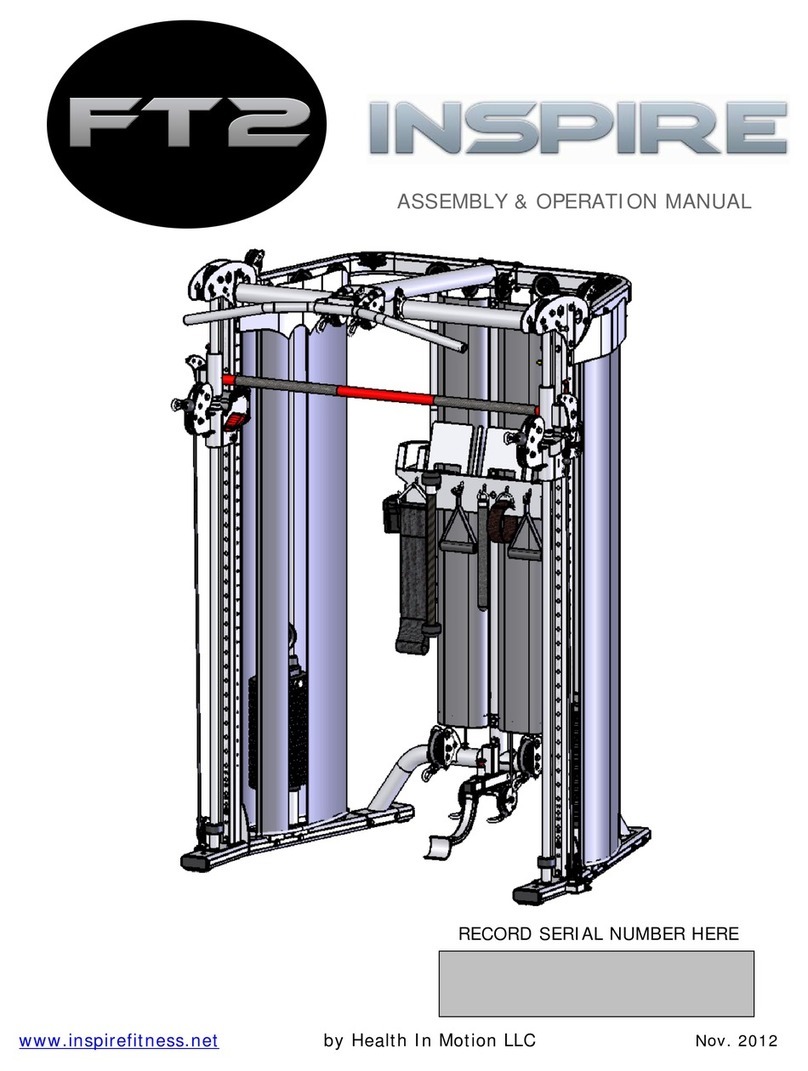Health in motion Inspire FT2 Assembly & operation manual