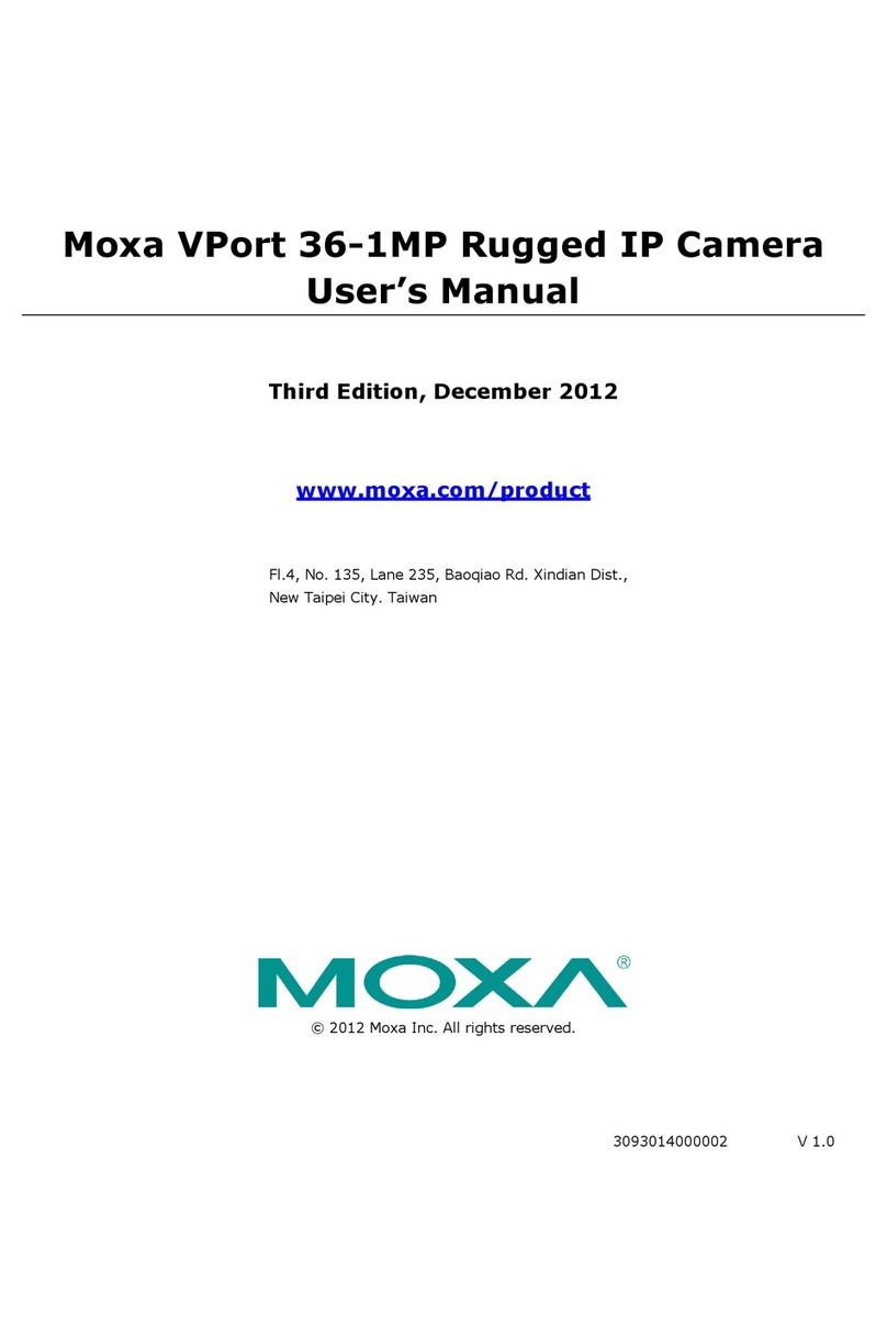 Moxa Technologies VPort 36-1MP User manual Moxa Technologies VPort 36-1MP User manual