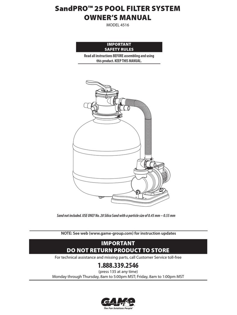 Game Group SandPRO 4516 owner's manual
