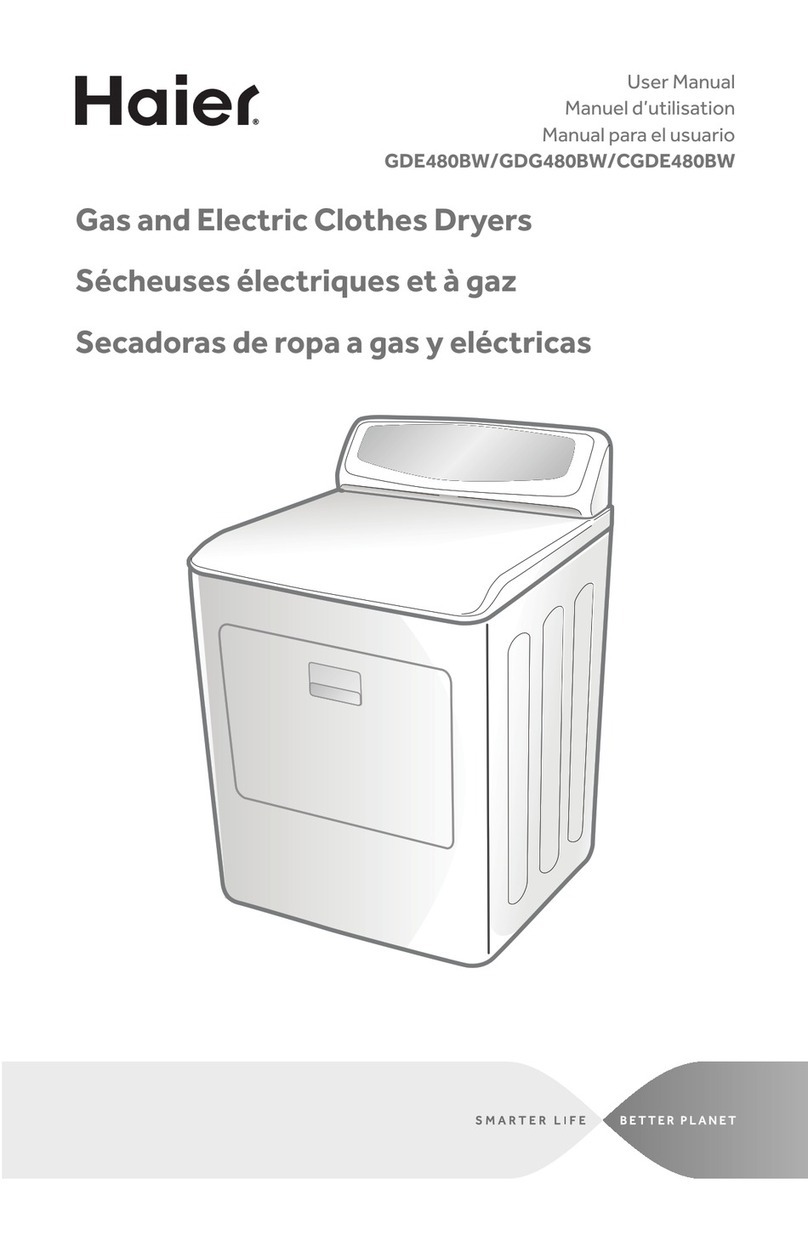 Haier GDE480BW user manual