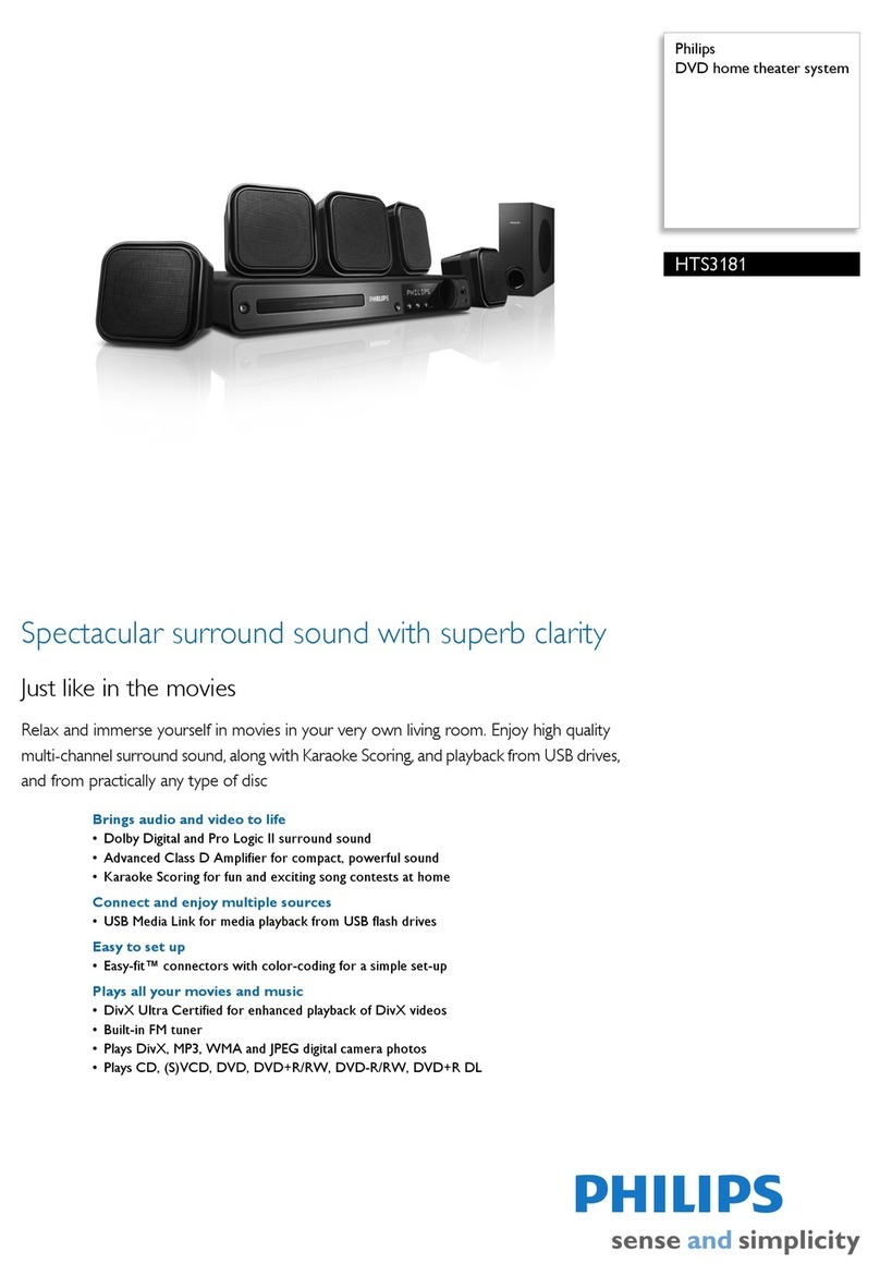 Philips HTS3181 Brochure & specs