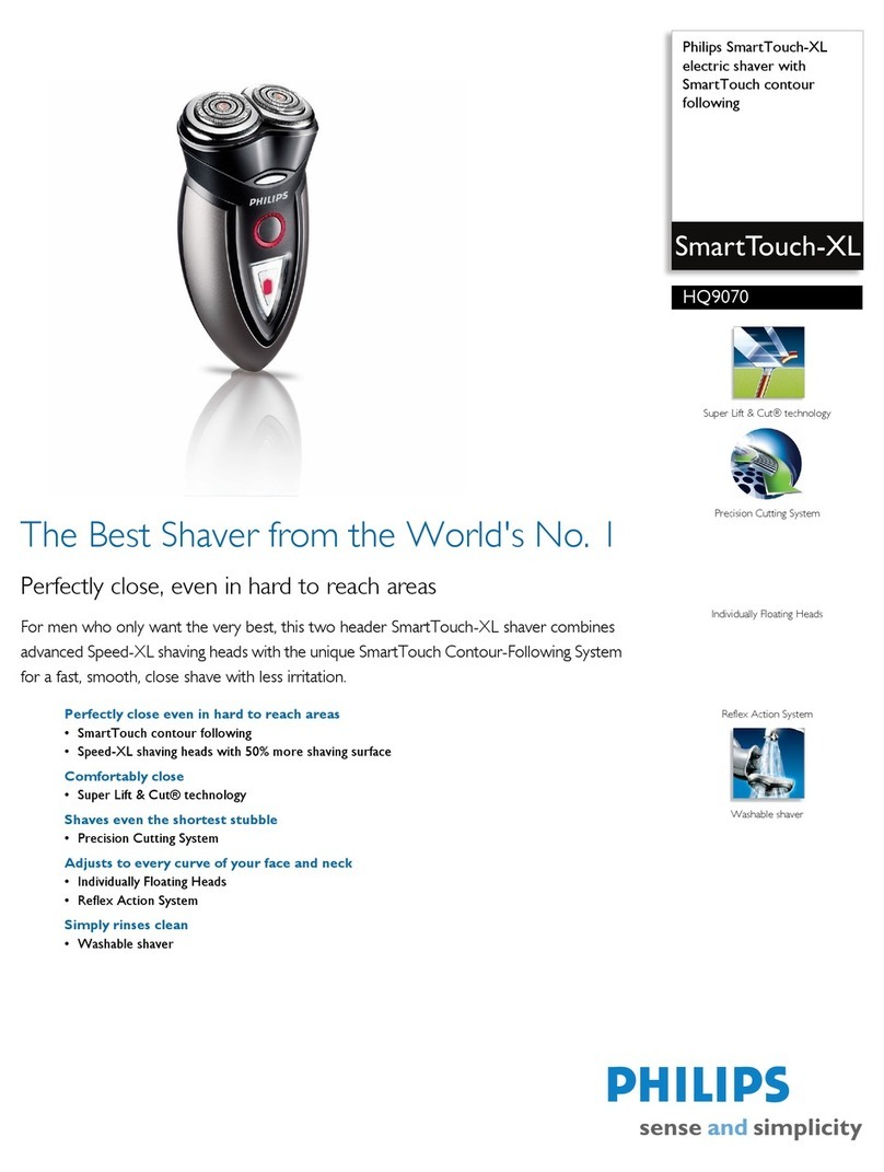 Philips SmartTouch-XL HQ9070 Specification sheet