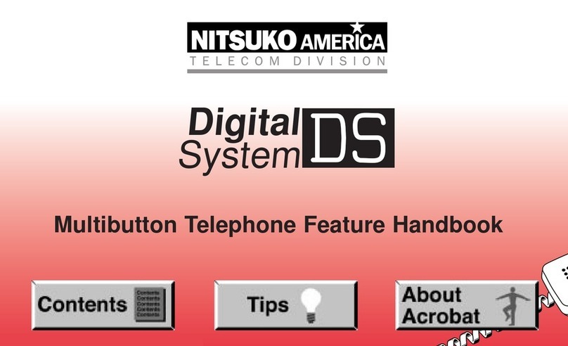 Nitsuko Multibutton Telephone Feature handbook