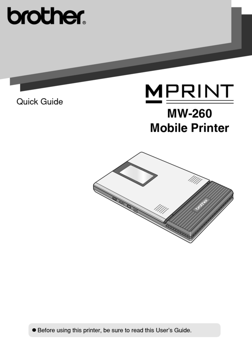 Brother m-PRINT MW-260 User manual