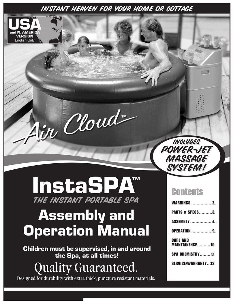 InstaSPA AirCloud Assembly and operation manual InstaSPA AirCloud Assembly and operation manual