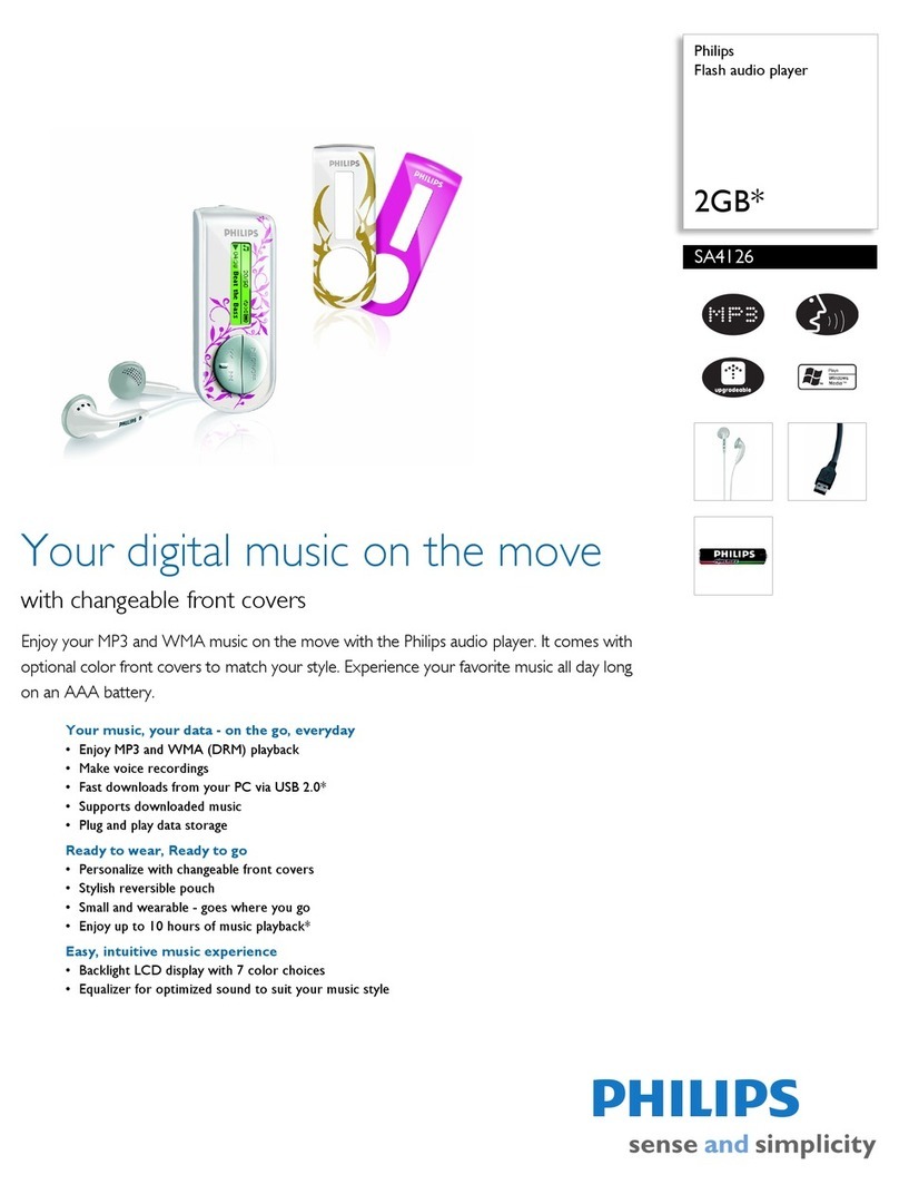 Philips SA4126 User manual