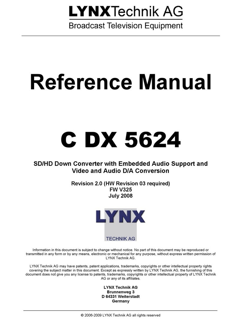 Lynx C DX 5624 Reference manual