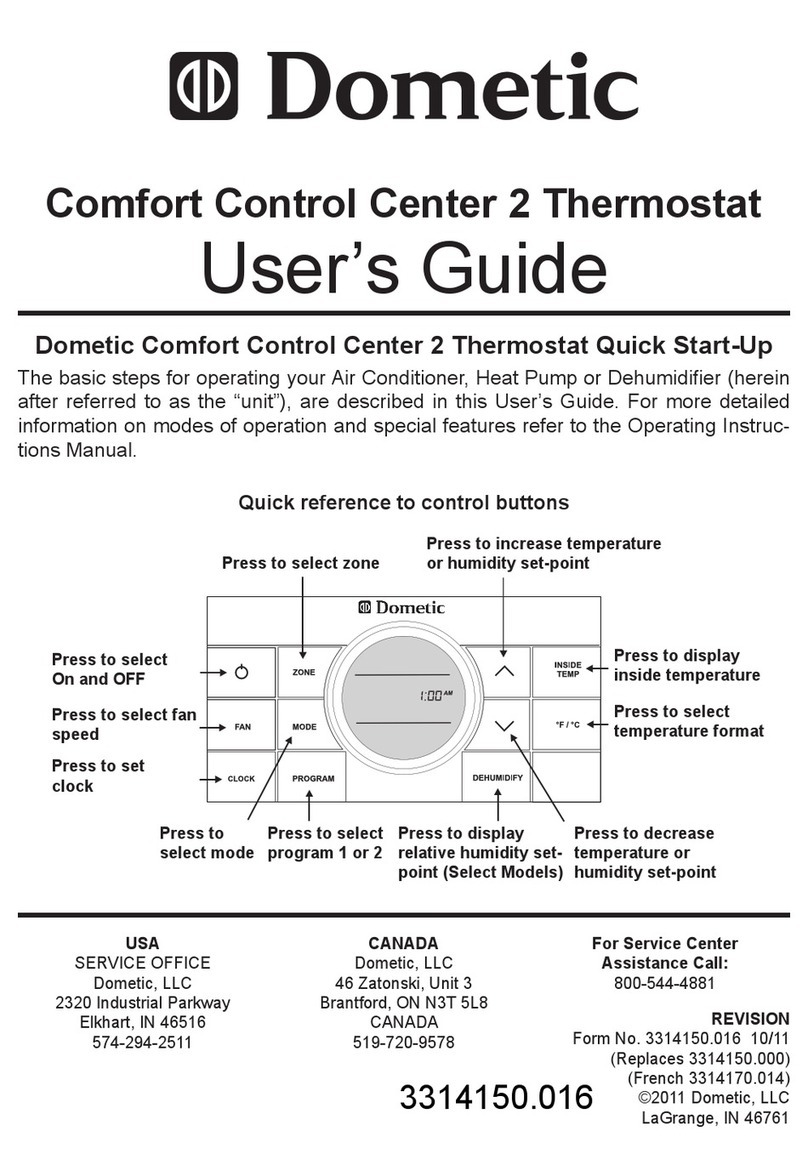 Dometic CCC 2 User manual