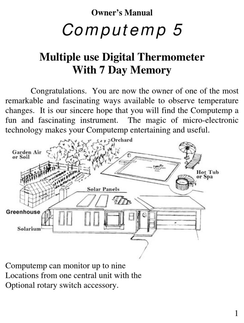 C&S Electronics Computemp 5 User manual