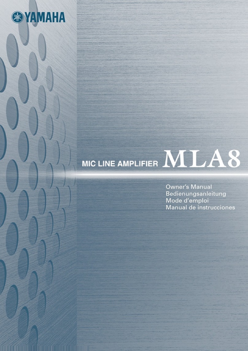 Yamaha MLA8 User manual