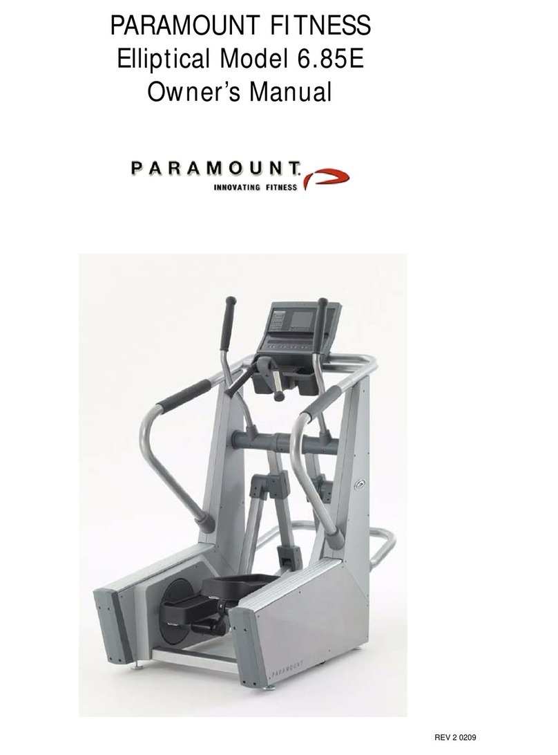 Paramount Fitness 6.85E owner's manual