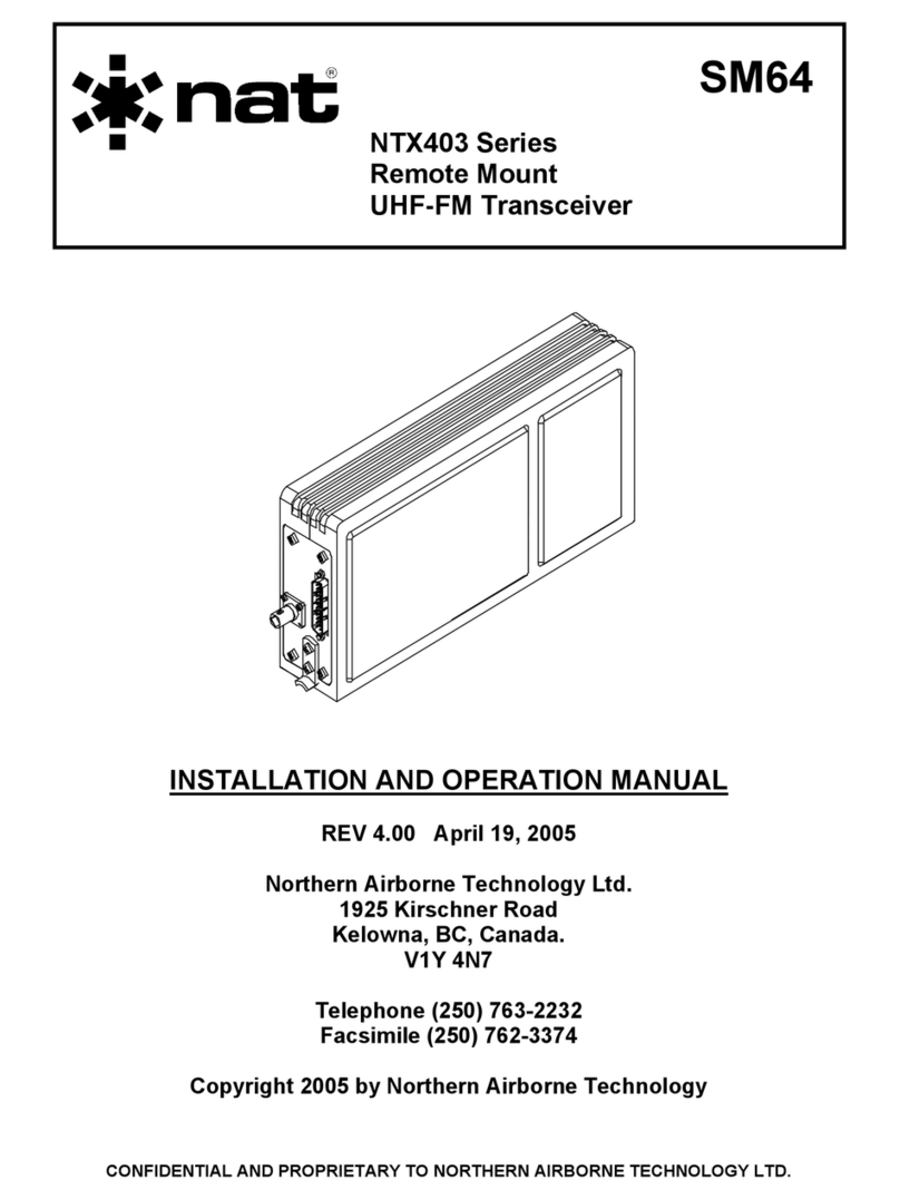 Northern Airborne Technology NTX403 Series User manual