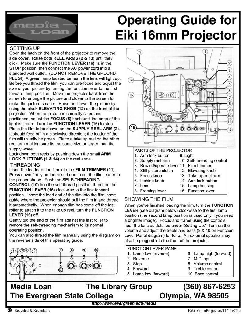 Eiki 16mm User manual