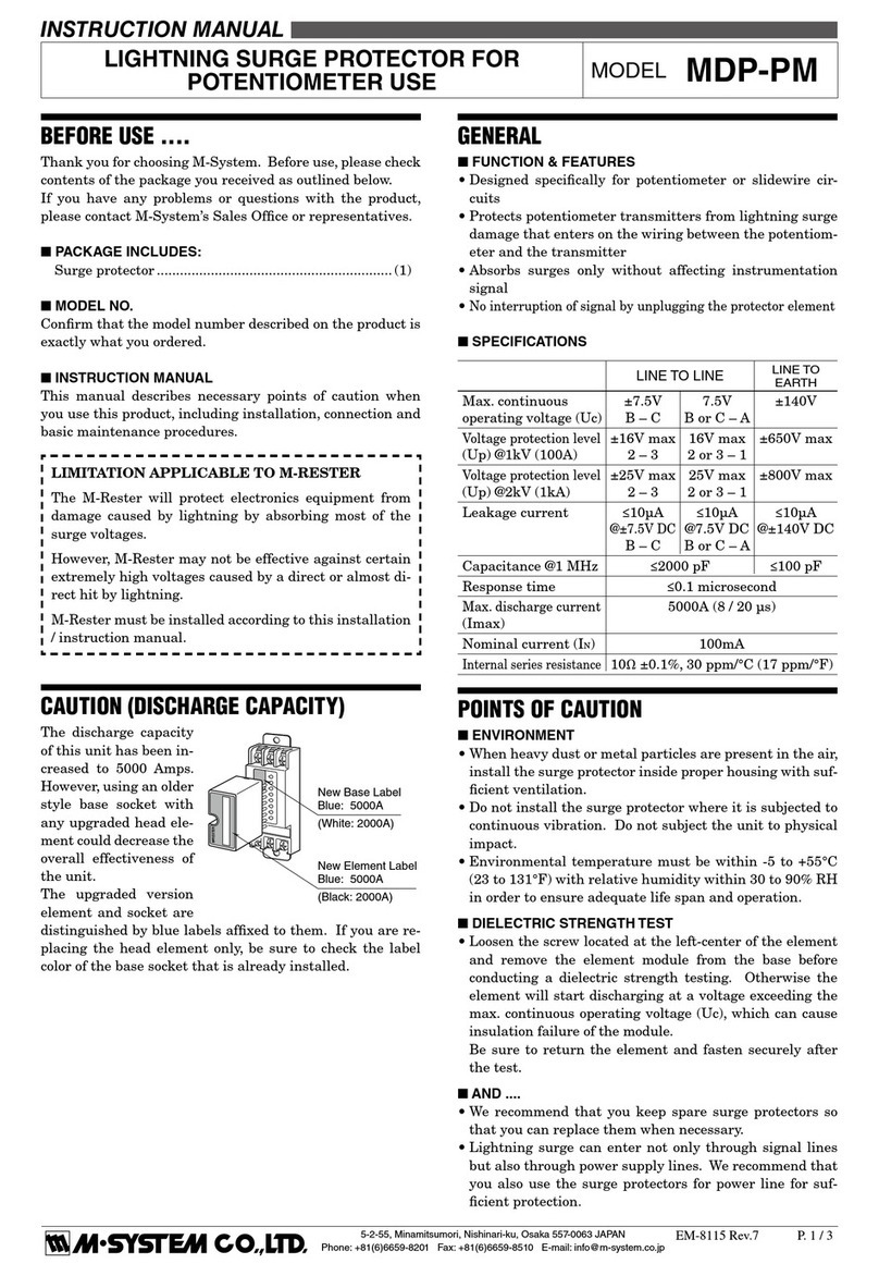 M-system MDP-PM User manual