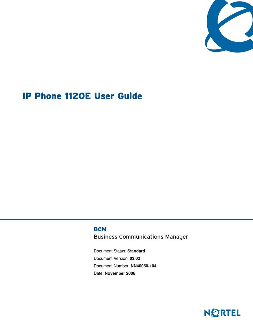 Nortel Nortel IP Phone 1120E User manual