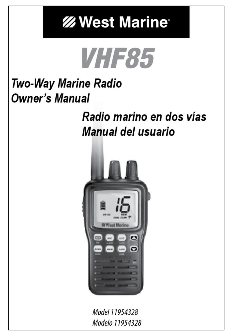 West Marine VHF85 owner's manual
