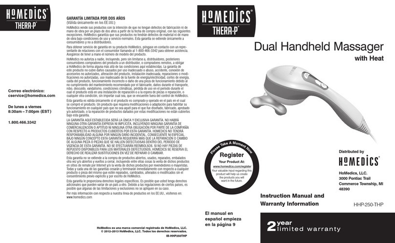 HoMedics Thera-P HHP-250-THP Instruction Manual